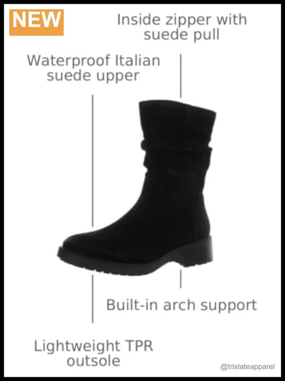 Sofft Burnette Women's Waterproof Suede Ankle Booties with Ruched Styling